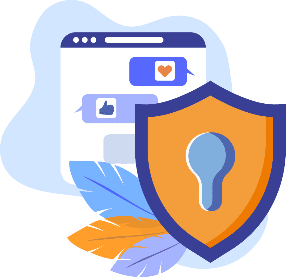 privacy icon orange