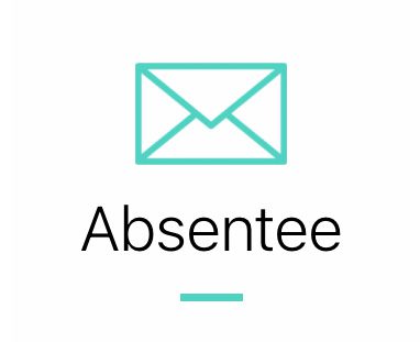 absentee icon sea-blue